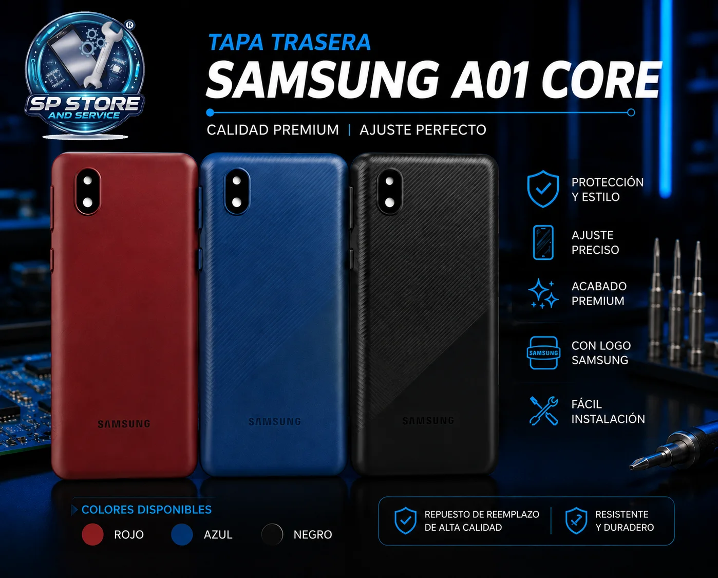 TAPA SAMSUNG A01 CORE — A01 CORE