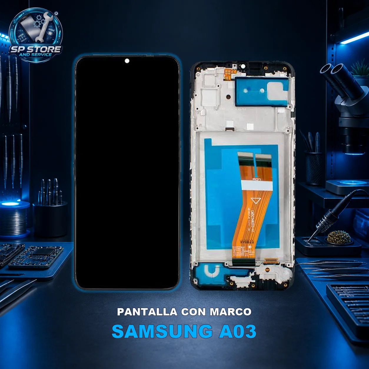 MODULO SAMSUNG A03 CON MARCO