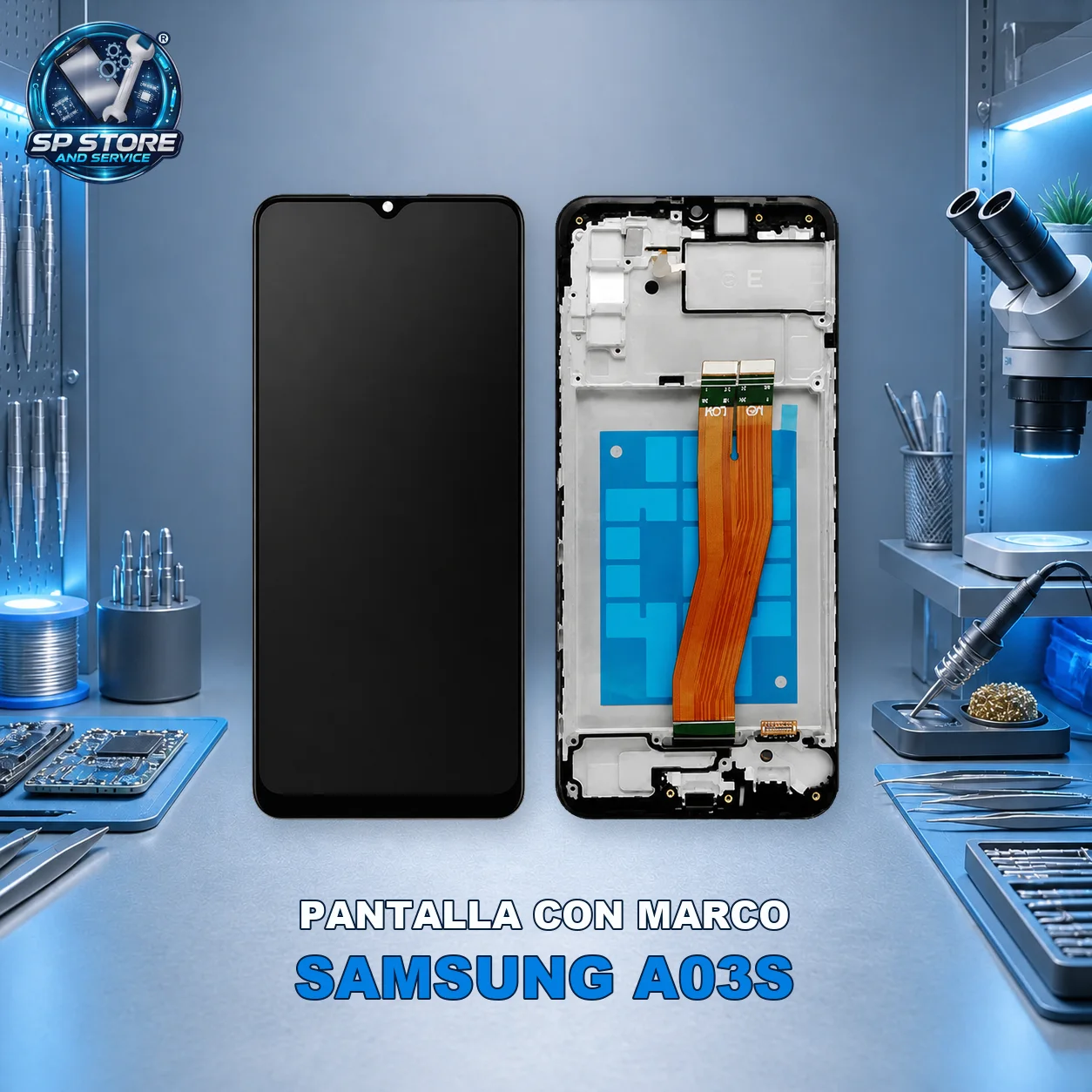 MODULO SAMSUNG A03S CON MARCO