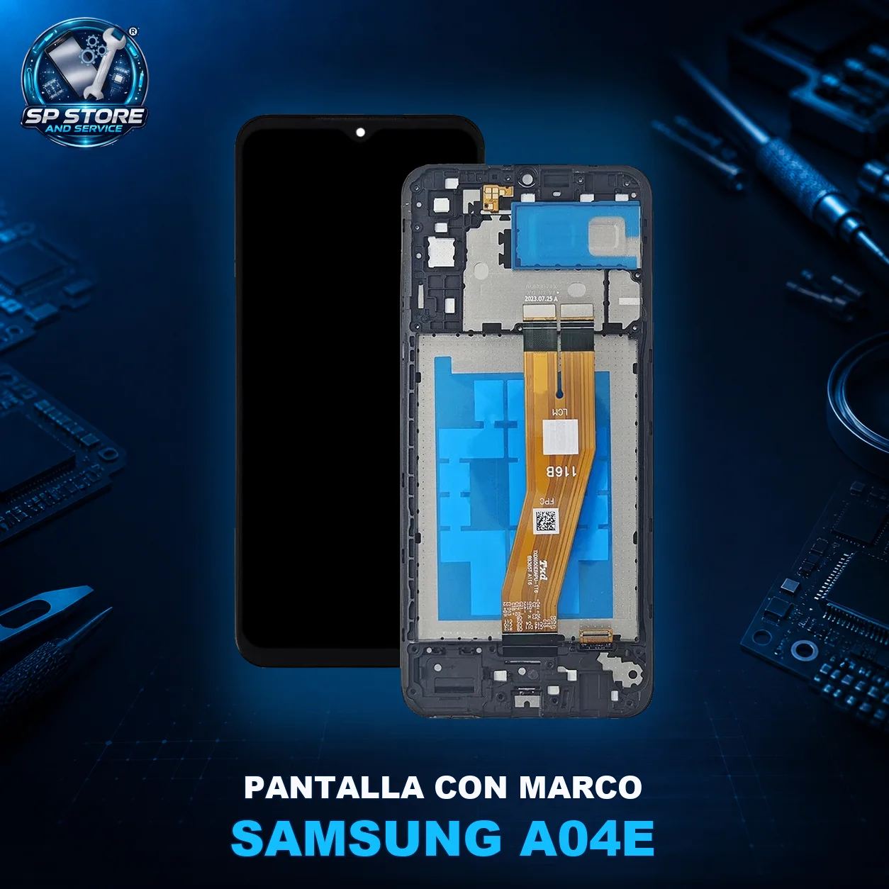 MODULO SAMSUNG A04E CON MARCO