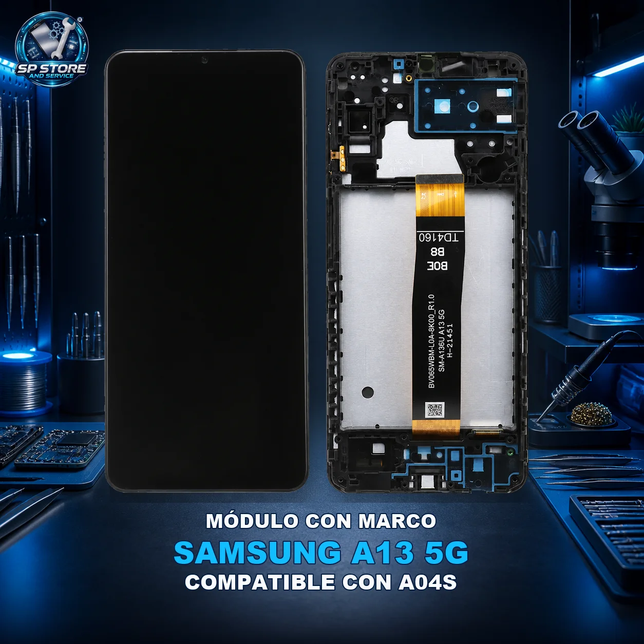 MODULO SAMSUNG A13 5G/A04S CON MARCO