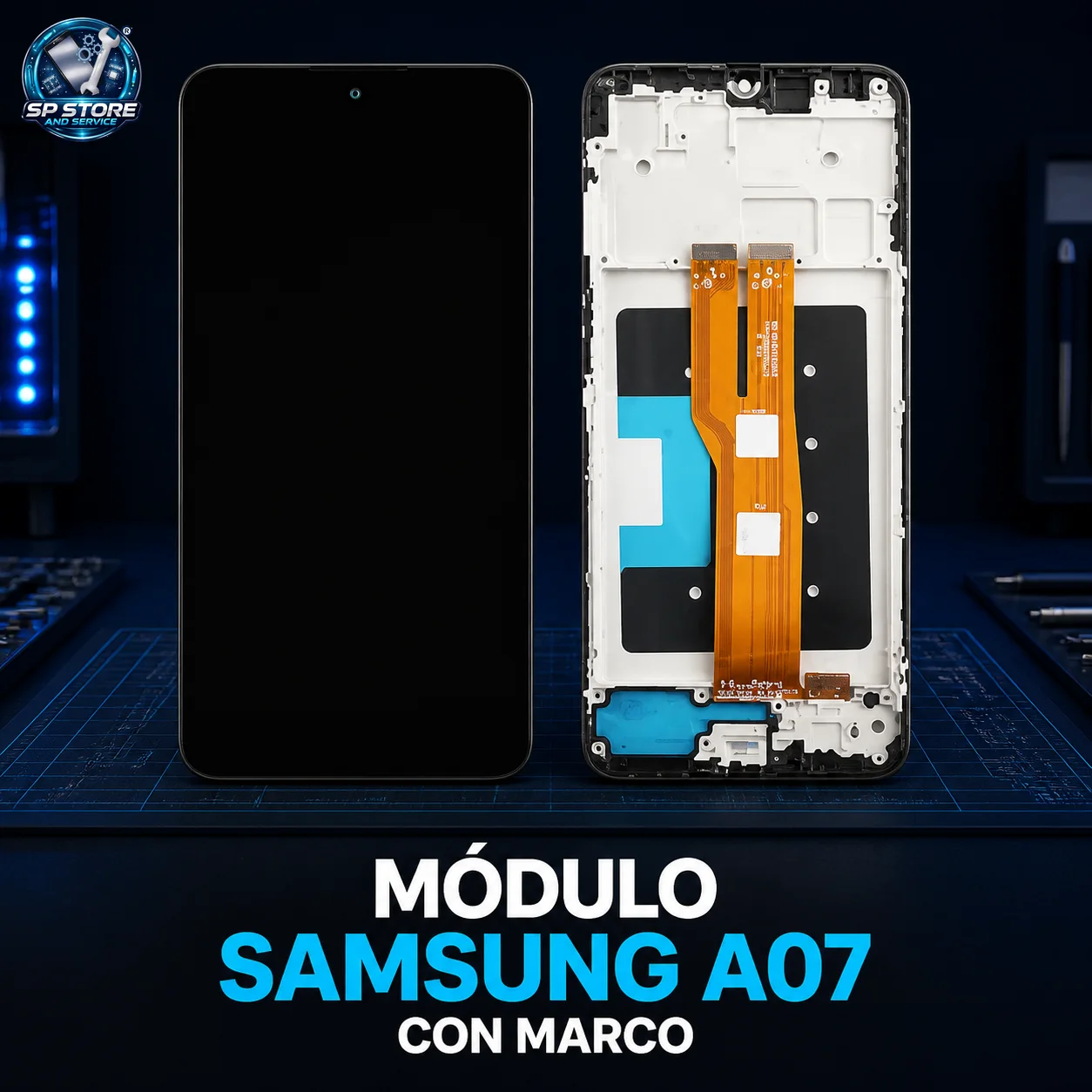 MODULO SAMSUNG A07 CON MARCO
