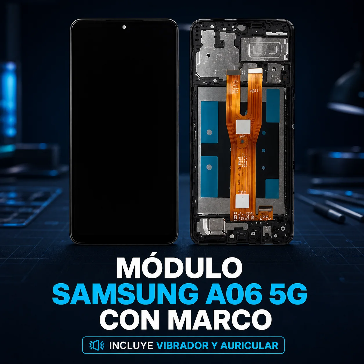 MODULO ORIGINAL SAMSUNG A06 5G CON MARCO