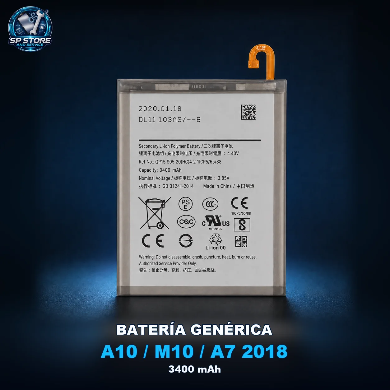 BATERÍA SAMSUNG A10/M10/A7