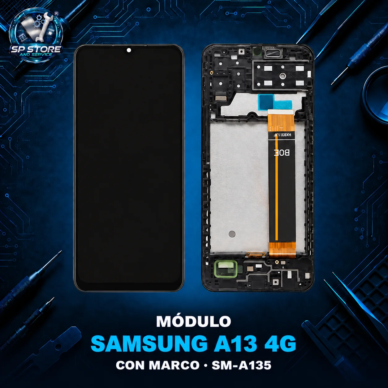 MODULO SAM A13 4G CON MARCO — SM-A135F/M