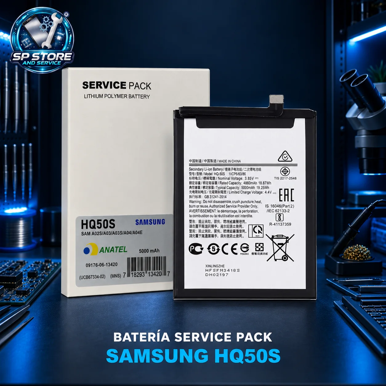 BATERIA SAMSUNG A02S/A03/A03S/A04/A04E SERVICE PACK
