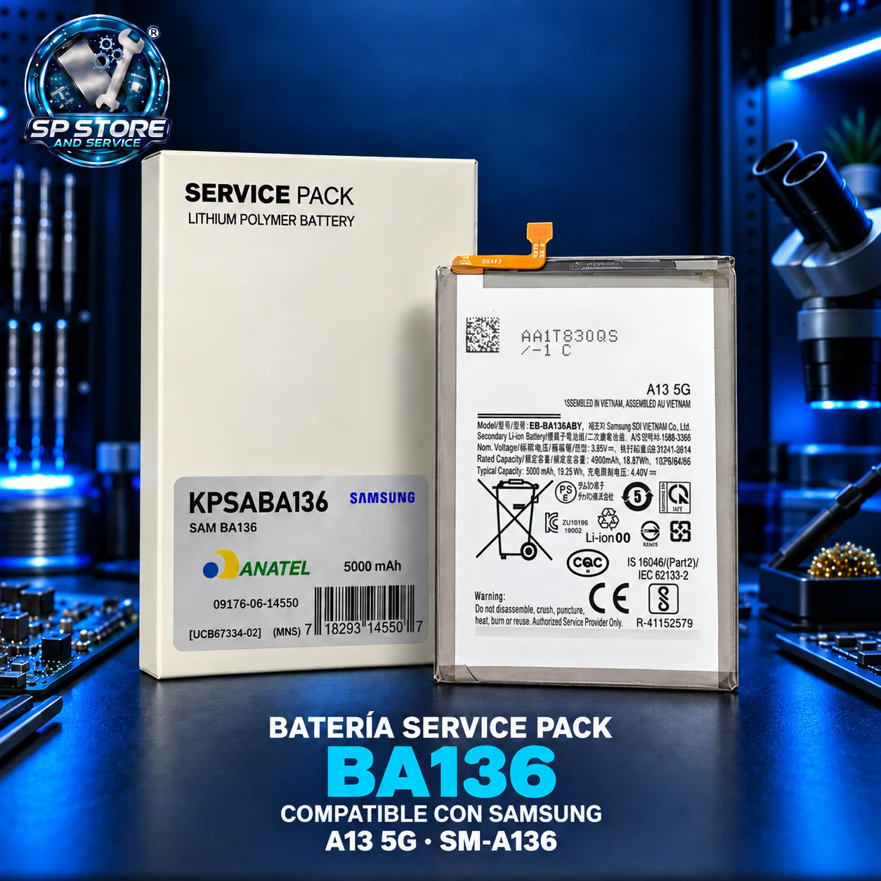 BATERIA SAM A13 5G/M13 4G/M13 5G SERVICE PACK