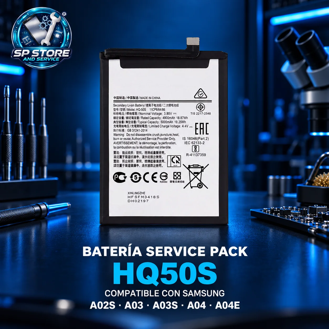 BATERÍA SAMSUNG  A02S/ A03/A03S/A04/A04E
