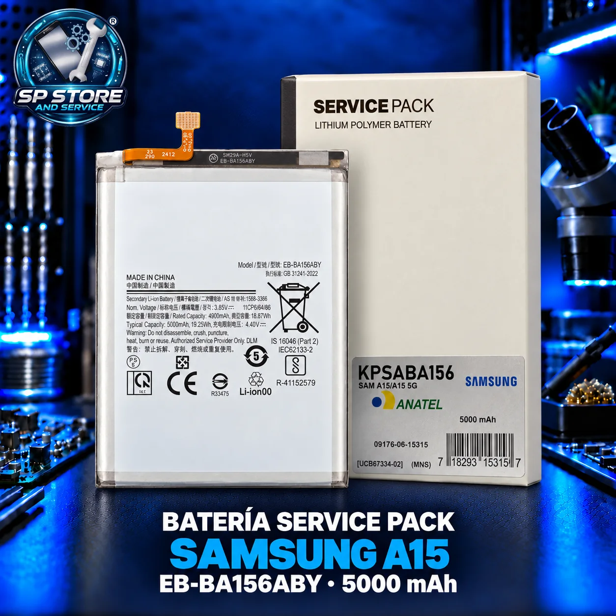 BATERIA SAM A15 SERVICE PACK